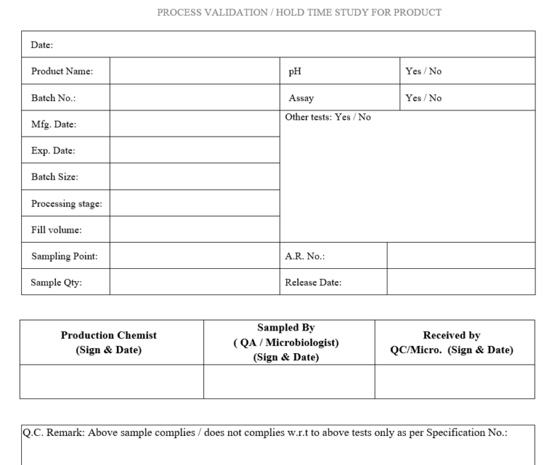 Preparation For Sampling Intimation Slip Pharma Dekho