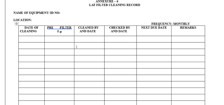 Filter Cleaning of HVAC System RLAF & LAF - Pharma Dekho